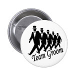 Padrinos de boda del novio del equipo pin