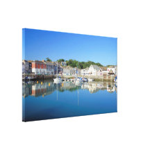 Padstow en Cornualles envolvió la lona Impresion De Lienzo