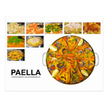 paella tarjeta postal
