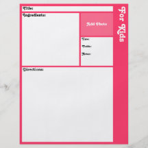 Página de la receta (rosas fuertes) tarjetas publicitarias