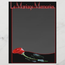 Páginas del álbum de Le Mariage Scrapbook Tarjetón