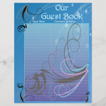 Páginas del Guestbook del boda Flyer A Todo Color