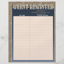 Páginas del libro de visitas para casar el álbum flyer personalizado