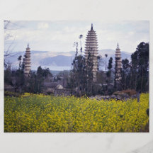 Pagoda de mármol, Dali, Yunnan, China Flyer Personalizado