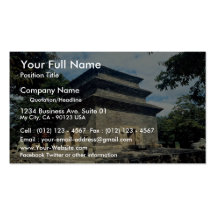 Pagoda de piedra, templo de Punhwagsa, Kyongju, Ko Plantilla De Tarjeta Personal