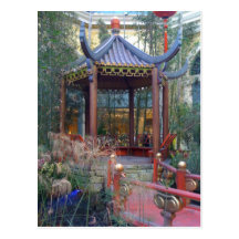 Pagoda oriental tarjeta postal