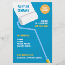 Painting Company/aviador del contratista Tarjeton