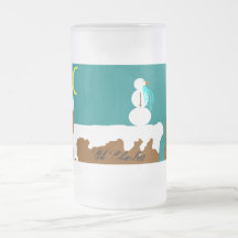 País de las maravillas del invierno tazas de café