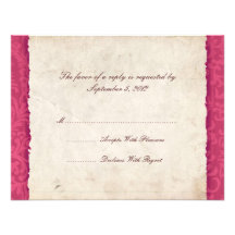 País de las rosas fuertes que casa RSVP Invitación Personalizada