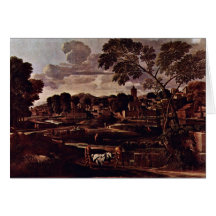 Paisaje con el entierro del Phocus de Nicolás Tarjetas