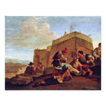Paisaje con los jugadores de Mora de Laer Pieter V Comunicados