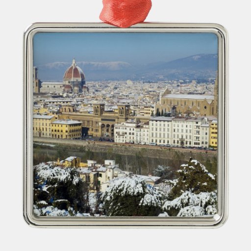 Paisaje de Florencia de Piazzale Ornamentos De Navidad