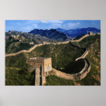 Paisaje de la Gran Muralla, Jinshanling, China Poster