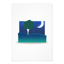Paisaje de la noche comunicado personalizado