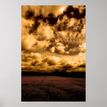 Paisaje de la sepia poster