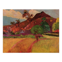 Paisaje de Tahitian de Paul Gauguin (1893) Comunicados Personales