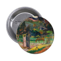 Paisaje de Tahitian - Paul Gauguin Pin