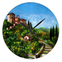 PAISAJE DE TOSCANA RELOJ