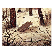 Paisaje del invierno con los patinadores y el deta comunicados