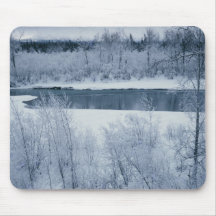 PAISAJE DEL INVIERNO DE ALASKA ALFOMBRILLAS DE RATÓN