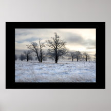 paisaje del invierno posters