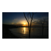 Paisaje del lago plantilla de tarjeta personal