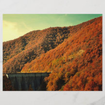 Paisaje del otoño de Gura Raului Tarjeta Publicitaria