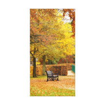 Paisaje del otoño impresion en lona