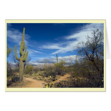 Paisaje del Saguaro Tarjetón