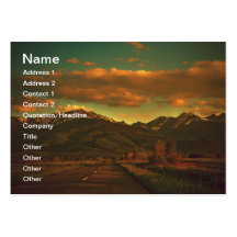 Paisaje dramático tarjetas de negocios