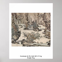 Paisaje en el estilo de Li T'Ang de Qiu Ying Impresiones
