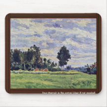 Paisaje en el Ile de France de Paul Cézanne Tapete De Raton
