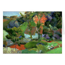 Paisaje en Pont Aven, 1888 Felicitacion