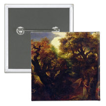 Paisaje enselvado con Hagar y el ángel Pin