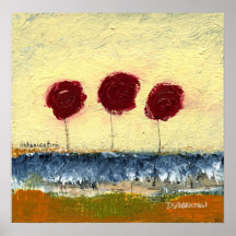Paisaje floral que intoxica de Dan Robertson Poster