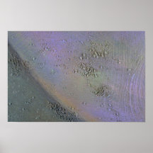 Paisaje lunar colorido poster
