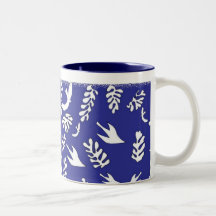 PAISAJE MARINO AZUL TAZAS DE CAFÉ