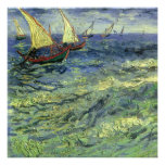 Paisaje marino de Van Gogh en la fiesta de cumplea Invitaciones Personales