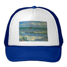 Paisaje marino en el Saintes-Maries-de-la-Mer Gorro