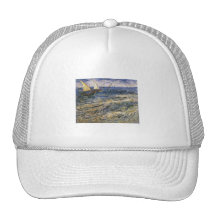Paisaje marino en Saintes-Maries de Vincent van Go Gorros Bordados