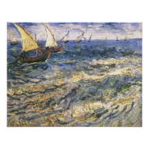 Paisaje marino en Saintes-Maries de Vincent van Go Comunicado Personal