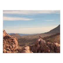 Paisaje rojo de la roca impresión fotográfica