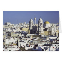 Paisaje urbano de Cádiz, España Felicitacion