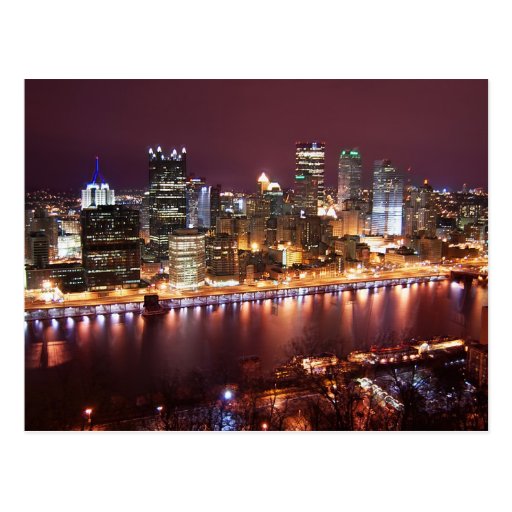 Paisaje urbano de Pittsburgh Tarjeta Postal