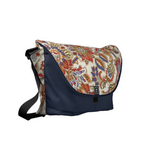 Paisley floral bolsas messenger
