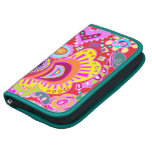 Paisley loca ROJA, PLANIFICADOR rosado,    amarill