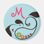 Paisley personal iman de frigorífico
