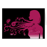 Paisley rosada felicitacion 