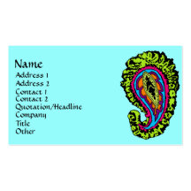Paisley Tarjetas De Negocios