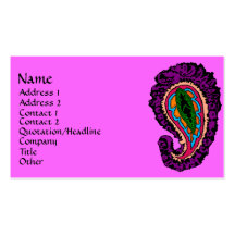 Paisley Tarjetas De Visita